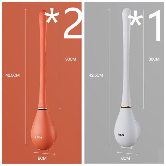 Hanging Long Handle Silicone Toilet Brush